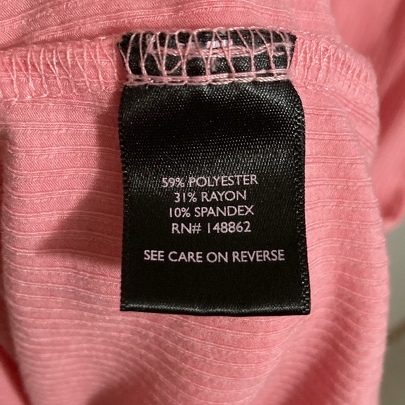 Torrid Pink Lace-Up Ribbed Tank Top, Size Large - Picture 7 of 11